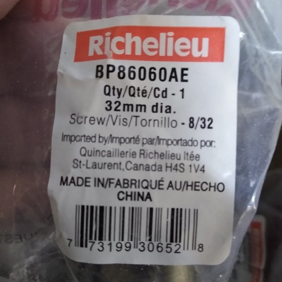 Richelieu Traditional Drawer Knob Antique English - Picture 5 of 5